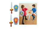 Παιδικό σετ ιππότης - φουσκωτό σπαθί και ασπίδα σε επιλογή χρώματος