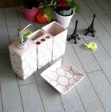 Ceramic Bathroom Set (4 Pieces)