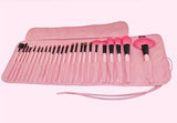 24-Piece μακιγιάζ-Brush σε ροζ χρώμα