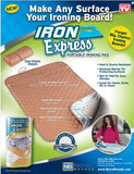 Iron Express Φορητό σιδερώστρα (Plus ΔΩΡΕΑΝ προστατευτικό μαξιλάρι για λεπτά υφάσματα)
