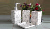 Ceramic Bathroom Set (4 Pieces)