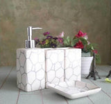 Ceramic Bathroom Set (4 Pieces)